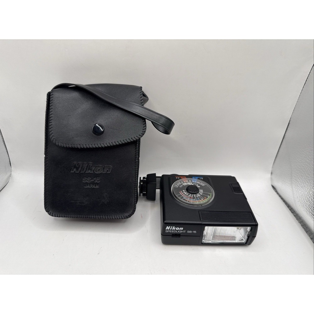 Nikon Speedlight SB-15 TTL Shoe Mount Flash W/ Case. Tested. *Excellent